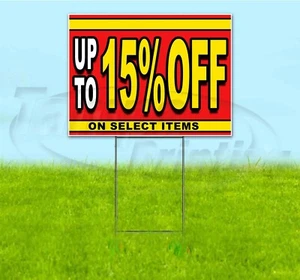 UP TO 15% OFF ON SELECT ITEMS 18x24 Yard Sign WITH STAKE Corrugated Bandit SALE - Picture 1 of 5