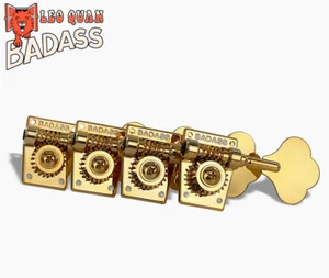 (4) Accordatori bassi Leo Quan® Gold Badass OGT™ Open Gear Large Post TK-7816-002 - Foto 1 di 5