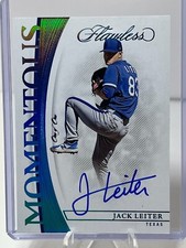 2022 Panini Flawless Momentus Autographs Platinum #8 Jack Leiter. 1 of 1!!!!