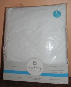 with tags Carters Baby Fitted Crib Pad Waterproof Layer Fits Standard Cr - Picture 1 of 7