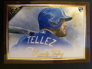 2020 Topps Gallery Baseball Wood Canvas #18 Rowdy Tellez Toronto Blue Jays RC - Picture 1 of 2