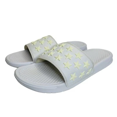 2015 Nike Benassi JDI QS Independence Day All-Star Slides 807909-111 tamanho 11 em excelente estado usado - Imagem 1 de 4