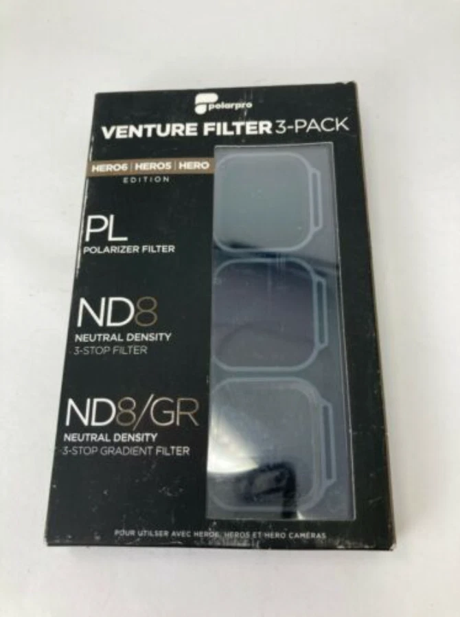 Polar Pro Hero5-7 Black Edition Venture Series Filter 3 Pack GoPro H5B-1015 NIB - Image 1 of 1