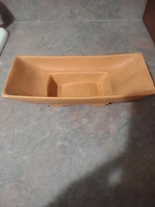 McCoy Shallow Planter Orange Coral 4 1/2” X 7 1/2” X 2” Vintage - Picture 1 of 4