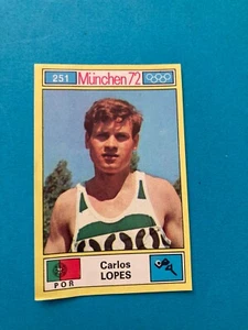 PEGATINA DE COLECCIÓN CARLOS LOPES MARATÓN JUEGOS OLÍMPICOS MUNCHEN 72 NOVATO PORTUGAL - Imagen 1 de 2