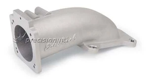 EDELBROCK 3847 THROTTLE BODY INTAKE ELBOW ULTRA LOW 90MM SATIN FINISH CHEV LS1 - Picture 1 of 1