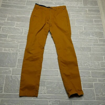Springfield Chinos Pants Size 31x32 Cotton Canvas Brownish Yellow Slim Fit - Image 1 of 4