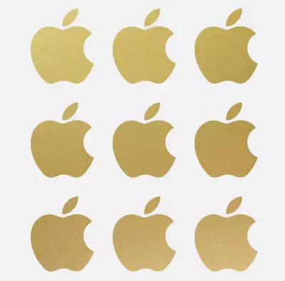 ORACAL Apple logo Overlay Vinyl Decals Phone Laptop Stickers Set of 9 You Choose Color