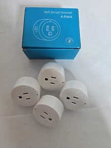 4 Stück Wifi Smart Plug Fernbedienung Steckdose Schalter Alexa Echo Google Home - Bild 1 von 4