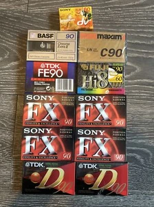 Blank Audio Cassette Tapes bundle Sony TDK Fuji Maxim Basf Brand New - Picture 1 of 3