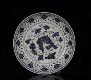 ALTE CHINESISCHE BLAU-WEISSE PORZELLANSCHALE XUANDE GEMARKT ST497 - Bild 1 von 9