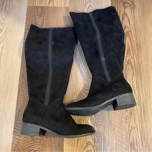Botas hasta la rodilla Universal Thread Brielle negras talla 6,5 pantorrilla ancha - Imagen 1 de 10