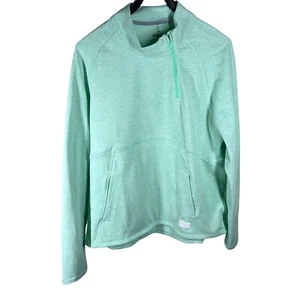 Puma Womens Sz 2XL Cloudspun Warm Up Offset Pullover Kangaroo Pocket 1/4 Zip - Picture 1 of 7