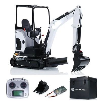 JX Model 1/14 E20 RC Hydraulic Excavator Mini Remote Control Digger Sounds Light - Image 1 of 4