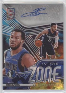 2020-21 Panini Spectra In the Zone Astral Prizm /35 Jalen Brunson #ITZ-JBR Auto