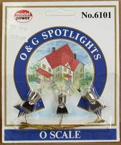 Model Power 6101 Spotlights (3) O-Gauge (Lionel) NOS - Picture 1 of 1