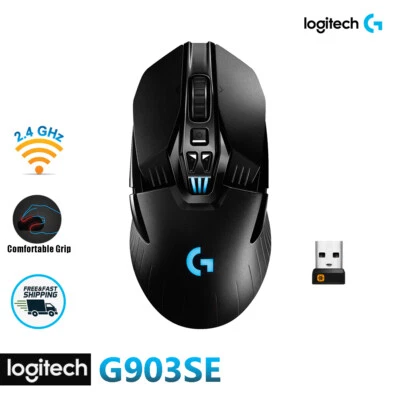 Logitech G903 SE Lightspeed Wireless Optical LED Gaming Mouse 910-005755, Black - Image 1 of 4
