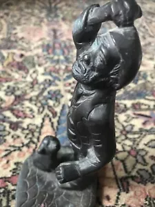 "Hobo - Viejo - Perro - Marinero - Arte - Bronce - Escultura - Estatuilla - 8"" - Imagen 1 de 7