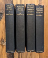 Lot of 4 Theodore Roosevelt Hardcover Books 1920 Scribners