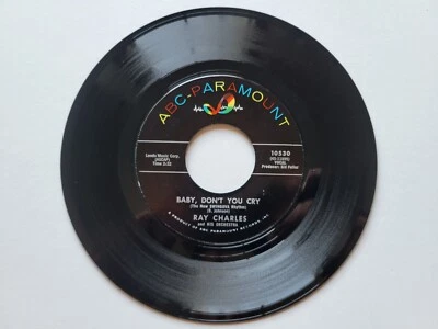 RAY CHARLES - Baby, Don't You Cry / My Heart Cries For 1964 R&B SOUL - Image 1 of 2