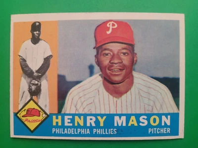 1960 Topps #331 Henry Mason Philadelphia Phillies EXMT-NRMT  - Image 1 of 4