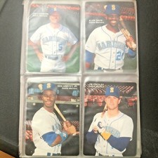 1989 Mothers cookies Seattle Mariners Team set w/ Album Ken Griffey JR Edgar 