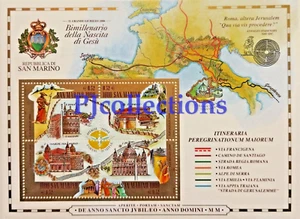 772- SAN MARINO 2000 IL GIUBILEO DEL 2000 VOLLER BLATT 4 BRIEFMARKEN POSTFRISCH - Bild 1 von 1