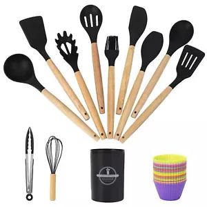 32-Piece Kitchen Utensil Set with Reusable Silicone Baking Cups - Food-Grade ... - Picture 1 of 7