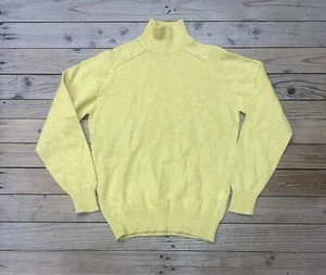 GIVENCHY Gentleman Sweater Shirt Size 2 Mens Kid Mohair Knit Yellow Luxury - Picture 1 of 8