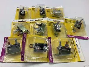 (10) Bussmann CBC-HB Circuit Breakers, Type I Heavy Duty W/ Stud Terminal 50 Amp - Picture 1 of 6