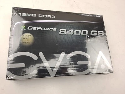 EVGA GeForce 8400 GS 512MB DDR3 Low Bracket Included New! P/N 512-P3-1301-KR - Image 1 of 4