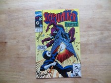 1991 MARVEL SLEEPWALKER # 2 SIGNED 2X BOB BUDIANSKY & BRET BLEVINS,WITH POA