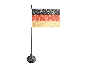 Tischflagge Fanflagge Deutschland Nationalhymne deutsche Tischfahne 10x15cm - Bild 1 von 1