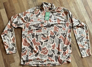 Maglione Thomas Rhett uomo Orvis mimetico 1/4 zip Freshguard Drirelease Large nuovo con etichette - Foto 1 di 5