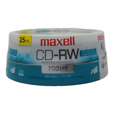 Maxell Rewritable CD-RW 700Mb 630026 (25 Pack)