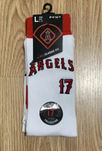 Los Angeles Angels Shohei Ohtani Uniform Crew Socks Mens Large Size 6-12 MLB #17 - Picture 1 of 2