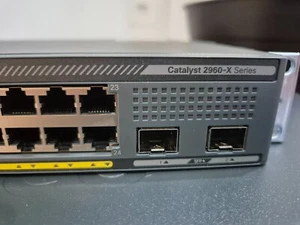 Cisco WS-C2960X-24TD-L 24-Ports GbE PoE+ 2x10G SFP+ Network Switch 2*10G SR SFP - Picture 1 of 5