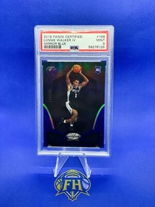 2018-19 Panini Certified Lonnie Walker IV Rookie Mirror Blue #'d/199 Mint PSA 9