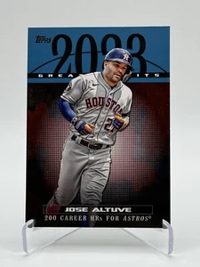 2024 Topps Series 1 ‘23 Greatest Hits #23GH-10 JOSE ALTUVE | Blue - Bild 1 von 2
