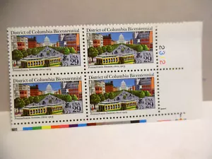 SCOTT STAMP # 2561 DISTRICT OF COLUMBIA 29 CENT PLATE BLOCK - MNH - Picture 1 of 1