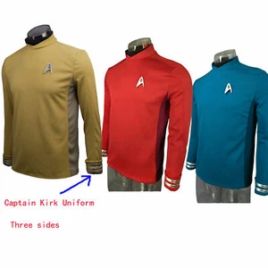 Cosplay ST Beyond Kirk Gold Uniform Spock Blau Scotty Red Top Kostüme Pin - Bild 1 von 12