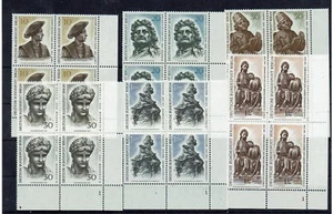 Berlin MiNr 303 - 308 mint ** blocks of four with FN form number - Picture 1 of 1