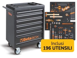 CARRELLO 6 CASSETTI CON 196 UTENSILI IN PREFORMATO MORBIDO - BETA - C04BOX VU - Foto 1 di 5