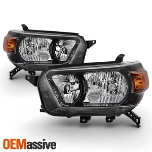 For 2010-2013 4Runner SR5/Trail w/ Trail Package Black Headlight Left+Right Pair - Picture 1 of 4