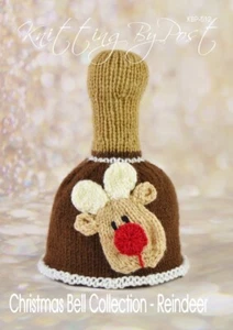 New Knitting Pattern Bell - Reindeer Knitting by Post Original New A5 Leaflet - Picture 1 of 3