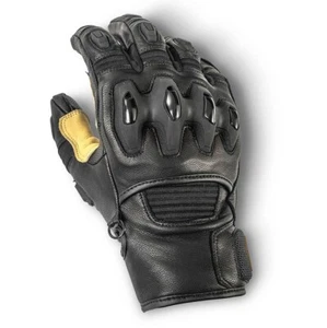 Halvarssons Flon Short Summer Motorcycle Gloves - Black - Picture 1 of 2