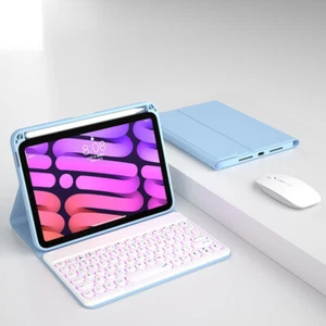 Wireless Bluetooth keyboard Circular button Backlight for IPad mini 6 8.3 inch - Picture 1 of 10
