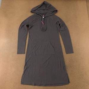 Adore Me Women's Size XS Pavement Gray Long Sleeve Hooded Charlie Sleepshirt NWT - Picture 1 of 9