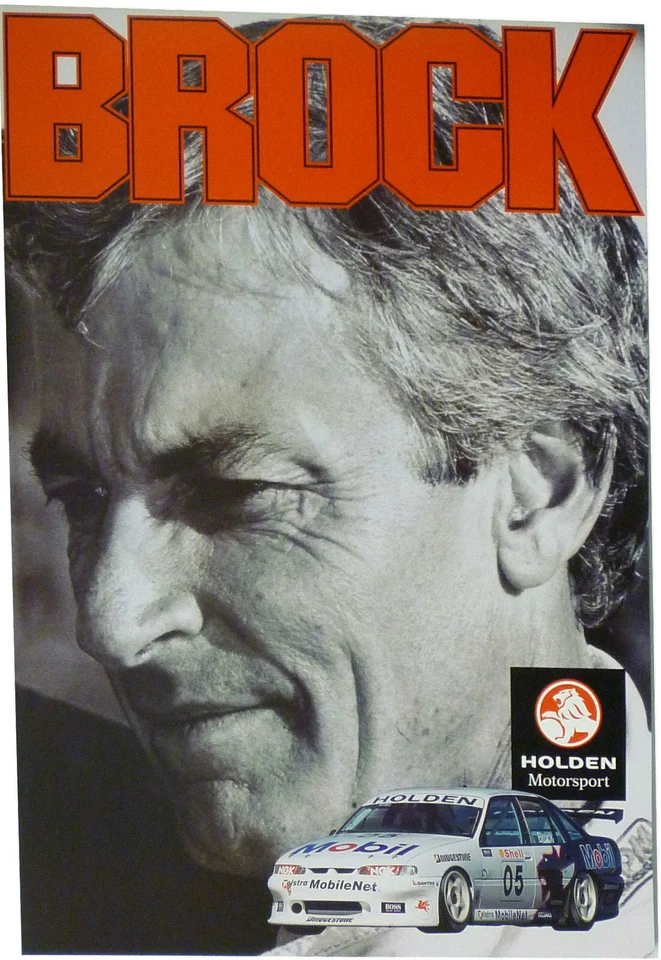 Peter Brock Poster HRT Holden Racing Team VR Commodore Memorabilia