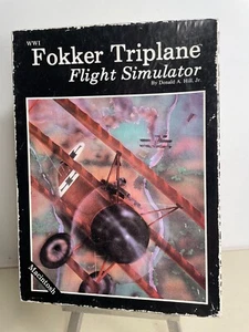 WWI Fokker Triplane Flight Simulator Macintosh Apple 1985 3 1/2" Floppy Bullseye - Picture 1 of 7